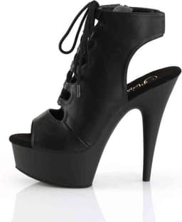 Pleaser - DELIGHT60020 Plateau Laarzen - US 5 - 35 Shoes - Zwart — thumbnail 3