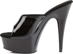 Pleaser - DELIGHT-601 Muiltjes - Paaldans schoenen - 43 Shoes - Zwart — thumbnail 3