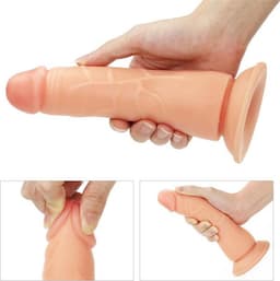 Lovetoy Easy Strap-on Set met dildo van 19 cm - lichte beige — thumbnail 16