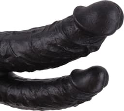 Kiotos Cox - Dildo Voor Dubbele Penetratie - 21 x 3.5/4.5 cm - Zwart — thumbnail 5