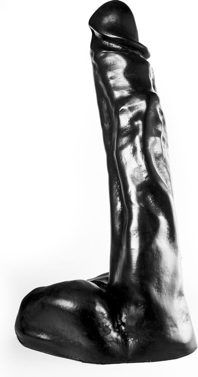 Dark Crystal XXL Dildo 46 x 9,5 cm - zwart — afbeelding 1