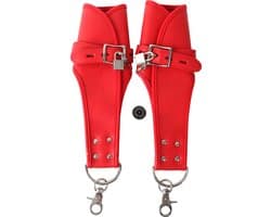 Banoch | hangboeien | imitatieleer rood