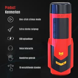 HappySexy Titan Masturbator Voor Man - Sex Toys voor Mannen - Electrisch Pocket Pussy Blowjob Stimulator - — thumbnail 4