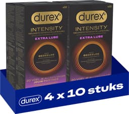 Durex Intensity Extra Glijmiddel Condooms - 10 stuks - Nieuwste generatie ultradunne, latexvrije condooms – Gedeelde lichaamswarmte x4 — thumbnail 1
