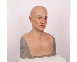 Realistisch Mannenmasker Siliconen – Full Head Gezichtsmasker – Cosplay & Halloween- Gezicht Man-