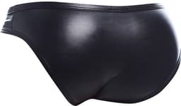 Cut4Men - Sexy Wetlook Herenslip met Drukknoopjes - Snap - Zwart M — thumbnail 3