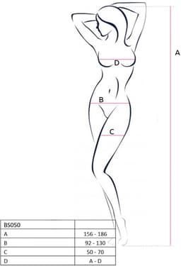 PASSION WOMAN BODYSTOCKINGS | Passion Woman Bs051 Bodystocking White One Size — thumbnail 2