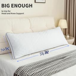 Comfortabel Memory Foam Body Kussen in Wit — thumbnail 2
