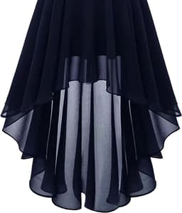 Dames Jurk - Avondkleding Feestjurk - Bruiloft Gast - Elegante Kant - Lange Pasvorm - Zwart — thumbnail 4