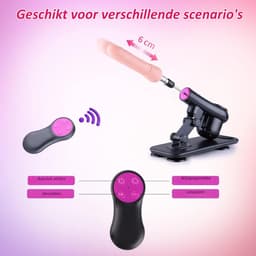 VIN® Sex Machine Met 7 Luxe Opzetstukken - Dildo - Neukmachine - Fuck machine Met Afstandsbediening - Compleet Sexmachine Pakket – Inclusief Dildo’s en Anaal Dildo's – Seksmachine Voor Mannen en Vrouwen - Discreet Verzonden — thumbnail 4