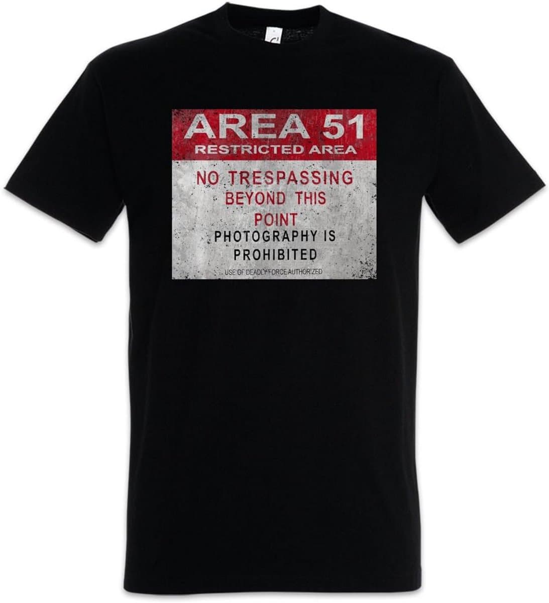 Vintage Sci-Fi Area 51 Grafisch T-Shirt voor Heren — afbeelding 1