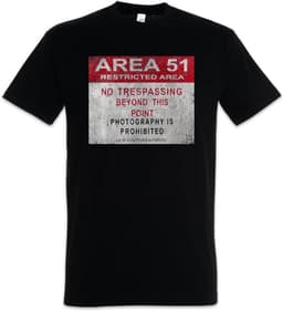 Vintage Sci-Fi Area 51 Grafisch T-Shirt voor Heren — thumbnail 1