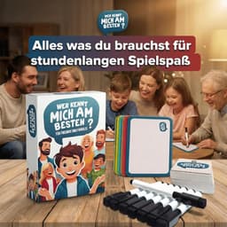 Wie Kent Mij Het Beste - Familie Spel - Avond Vullen - Met Uitwisbare Borden - 20x12x4 cm — thumbnail 6