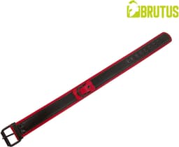 Brutus Vegan Puppy Collar - Zwart/Rood — thumbnail 2