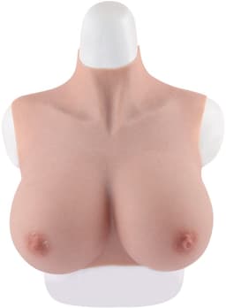 Siliconen borsten- H cup- Nep Borsten- 100% siliconen- 4500gram -Crosdresser- Travestiet- Cosplay-Breastplate-Travestie- Natuurlijke look- — thumbnail 6