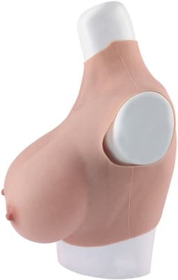 Siliconen borsten- H cup- Nep Borsten- 100% siliconen- 4500gram -Crosdresser- Travestiet- Cosplay-Breastplate-Travestie- Natuurlijke look- — thumbnail 4