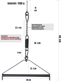 Core® Sex Schommel - Sex Swing Extra Stevig – Seksschommel Met Blinddoek – Zwart - 44cm x 25cm x 11cm — thumbnail 6