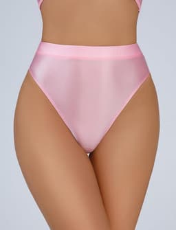Glanzende Naadloze String voor Dames - Hoge Taille en Onzichtbaar Onder Kleding — thumbnail 5