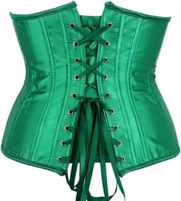 Bustier Korset Taille Cincher Satijn Lace-Up Onderbust – Figuurcorrigerend Figuurvormend Onderkleding — thumbnail 5