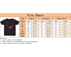 Casual T-Shirt met Liefdesprint voor Fitness en Dans - Unisex