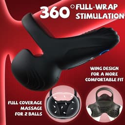 Daity Cockring Vibrerend – Penisring met Knopbediening – 10 Vibratiestanden – Testikel & Perineum Stimulator – Siliconen Seksspeeltje – Voor Langdurige Erectie – Voor Mannen en Koppels — thumbnail 3