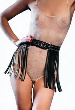 Erotische rok - Linten - Leder - Feest en Festival - BDSM kleding — thumbnail 4
