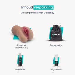 DailyPlay Essociaal Pocket Pussy – Masturbator met Kont en Kunst Vagina voor Man – Sex Toys Mannen en Koppels – Nep Kut — thumbnail 6