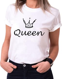 Katoenen Partnershirt Set voor Koppels Valentijnsdag T-shirts — thumbnail 2