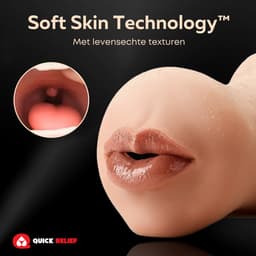 Quick Relief Silvana™ - Masturbator - Pocket Pussy - Sex Toys voor Mannen - 3 in 1 - Realistisch - Sex Toys voor Mannen - Kunstvagina — thumbnail 9
