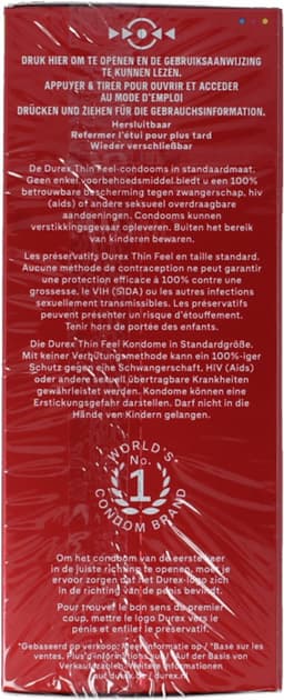 Condooms - Durex Condooms - Thin Feel - Extra Dun - 20 stuks — thumbnail 9
