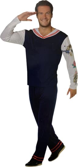 Sexy Matrozenkostuum voor Mannen – Inclusief Shirt, Broek – Large – Roleplay & Carnaval — thumbnail 2