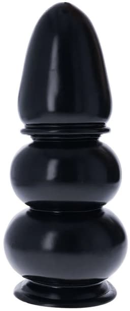 XXL Buttplug 35 cm 14,5 - Mega Grote Anaalplug - Gemaakt van PVC - Met Zuignap - Zwart - Dikke Butt Plug — thumbnail 2