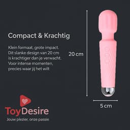 ToyDesire® Personal Massager - Vibrator voor Vrouwen - Krachtige Clitoris Stimulator - 100% Intensere Stimulatie - 20 Standen - Fluisterstil - Sex Toys voor Vrouwen - Kleur Rose — thumbnail 6
