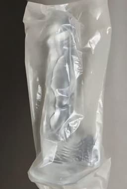 BUM BLING® - Crystal Clear Dildo - Transparant - Zacht Siliconen - 21 cm - Met zuignap — thumbnail 4