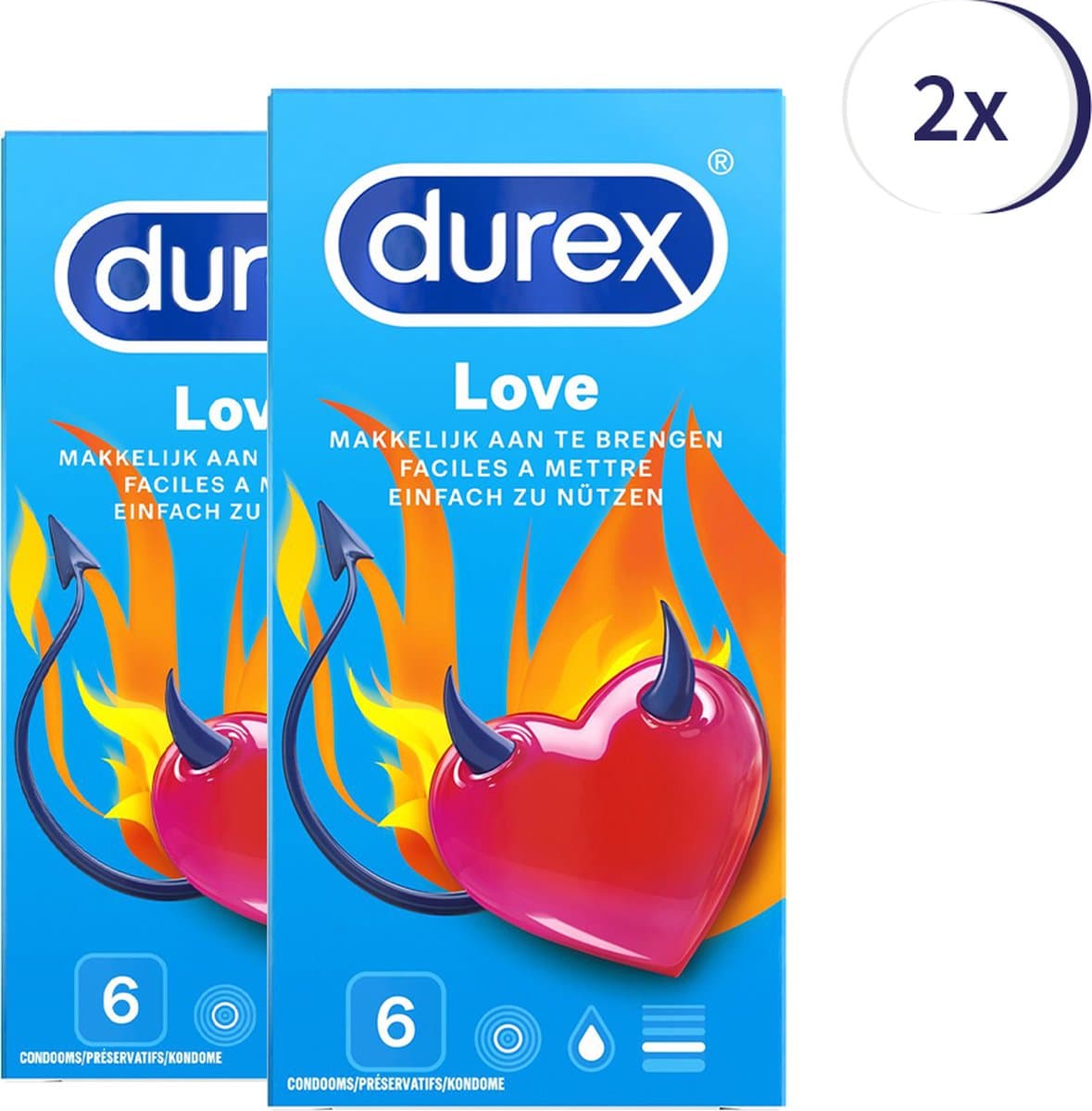 Durex Condooms Love 6st x 2 — afbeelding 1