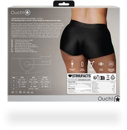 Shots - Ouch! OU825BLKXLXXL1 - Vibrating Strap-on Boxer - Black - XL/XXL — thumbnail 12