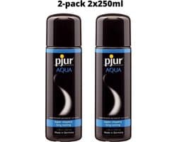 2x Pjur Aqua Glijmiddel Op Waterbasis - 250 ml