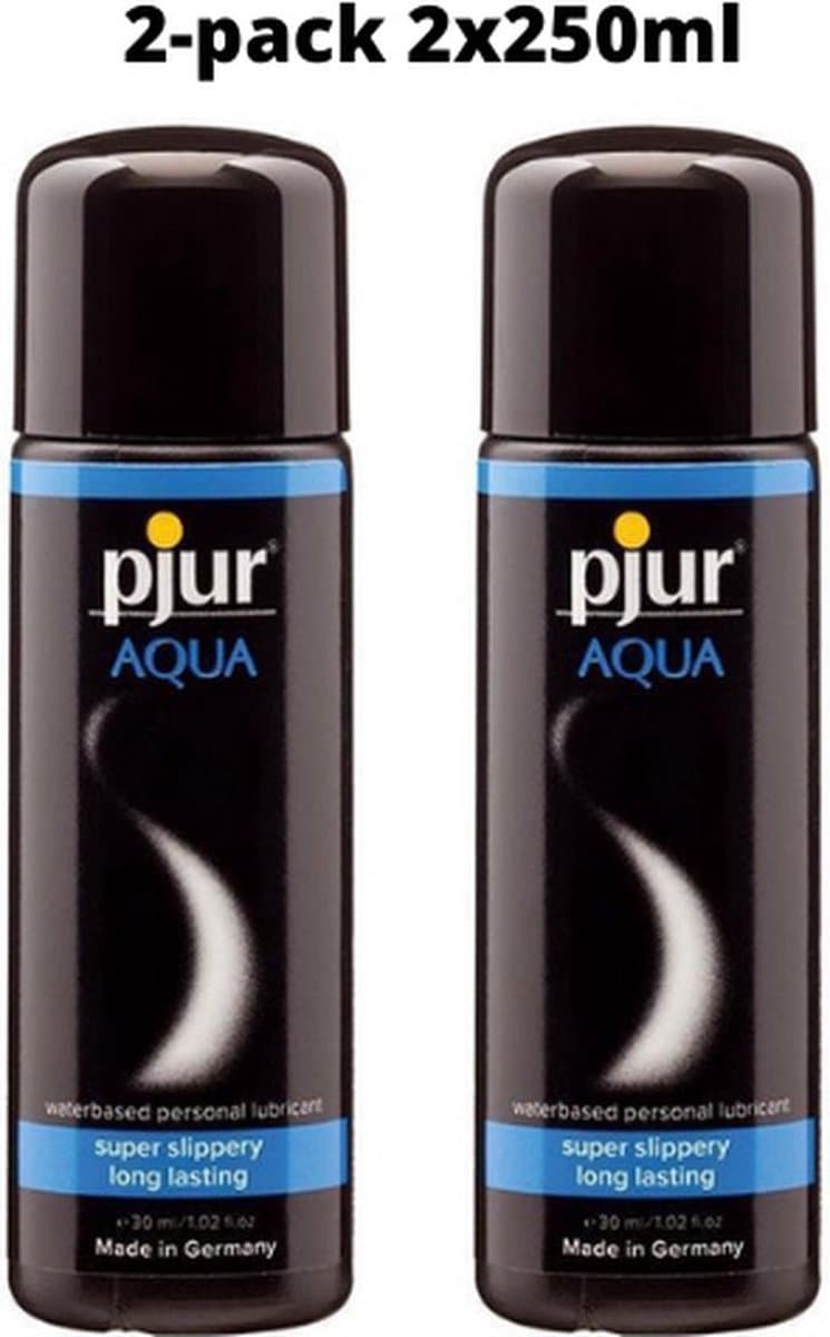 2x Pjur Aqua Glijmiddel Op Waterbasis - 250 ml — afbeelding 1