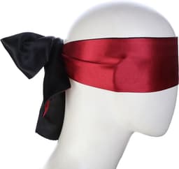 Banoch | Blinddoek bordeaux rood - zacht 150 cm 8 cm breed — thumbnail 2