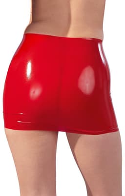 LateX – Latex Rok Korte Variant met Strakke Pasvorm voor Geile Uitstraling Maat S - Rood — thumbnail 2