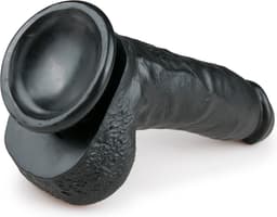 EasyToys - Realistische Dildo met Balzak - Dildo met Zuignap - 20 cm - Dildo's - Sex Toys voor Vrouwen en Mannen - Dildo Mannen Anaal - Zwart — thumbnail 4