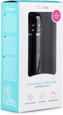 Easytoys Mini Vibrator Glad - Zwart — thumbnail 3