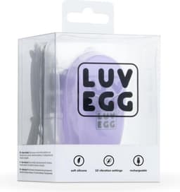 LUV EGG - Vibrerend Ei met Afstandsbediening - XL Vibratie Ei - Oplaadbaar - Waterproof - Koppeltoy - Seksspeeltje - Sex Toys voor Vrouwen - Paars — thumbnail 4