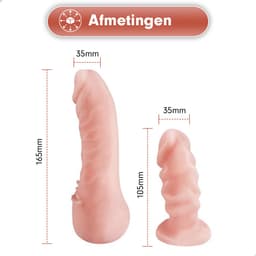 Intenz® Dubbelzijdig Voorbind dildo - Strap on - Siliconen - Sex toys voor koppels - 16.5 cm — thumbnail 8