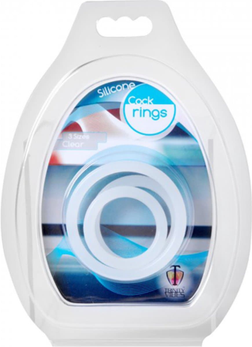 Trinity Vibes Trinity siliconen cockringen - doorzichtig — afbeelding 1