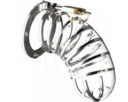 Black Label - The Spiked Cock Cage - Kuisheidskooi met Spikes - RVS