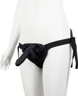 Banoch | Strap on harnas voor dildo's – verstelbaar in lengte – zacht neopreen om de heupen – universeel door 3 verschillende ringen voorbinddildo — thumbnail 5