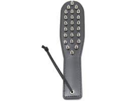 Nooitmeersaai - PU leren paddle met spikes - 30 cm