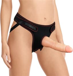 Lovetoy Easy Strap-on Set met dildo van 19 cm - lichte beige — thumbnail 20