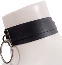 Sexy BDSM Choker Hals – Bondage Harnas - Kunstleer met Ring – One Size – Mannen en Vrouwen - Erotiek & Bondage - Tuigje - BDSM Sex Toys — thumbnail 3